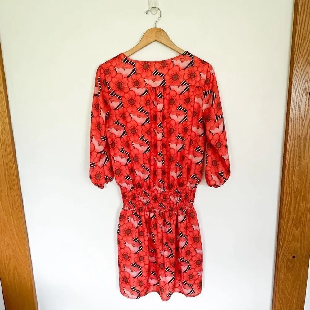 Betabrand Women’s Coral Poppy Sneaker Dress